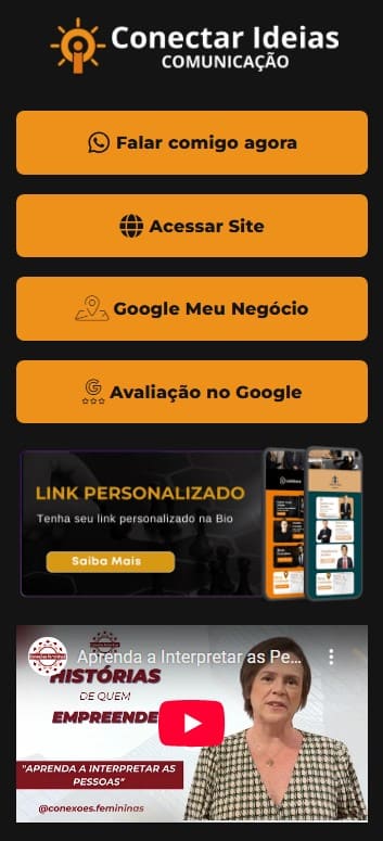 Link da Bio do Conectar Ideias